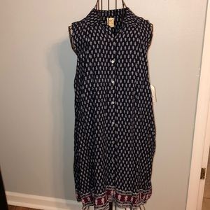 Navy Sleeveless Dress